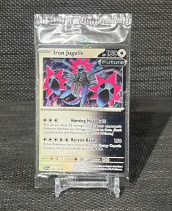 Pokemon Paradox Rift Iron Jugulis Cosmos Holo Sealed 158/182 - Image 1