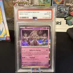 Pokemon TCG: Mewtwo 150/165 - Scarlet & Violet 151 - Holo, Rare, English, PSA 10 - Image 1