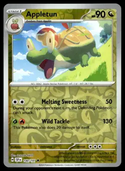 Appletun 140/191 Pokemon card Surging Sparks Uncommon 90 HP Rev Holo NM N19 - Image 1
