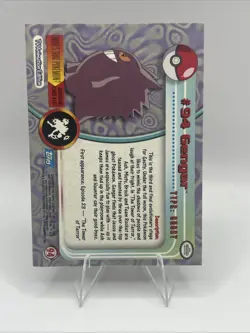 Pokemon #94 Gengar Card Topps 2000 TV Animation Edition Nintendo - Image 2