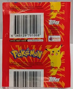 Pokemon Topps Merlin Collections 1999 Sticker Pack Series 1 Sealed 6 Stickers - Image 2