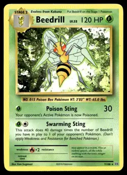 Beedrill XY - Evolutions 7/108 MP Pokemon TCG | Buy 10 Get 10 Free - Image 1