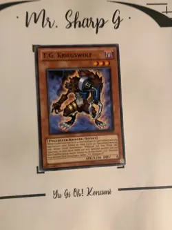 T.G. KRIEGSWOLF - EXVC-DE020 DEUTSCH Yu-Gi-Oh! CARD COMMON KONAMI ORIGINAL TCG - Image 2
