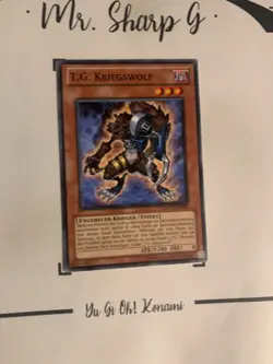 T.G. KRIEGSWOLF - EXVC-DE020 DEUTSCH Yu-Gi-Oh! CARD COMMON KONAMI ORIGINAL TCG - Image 3