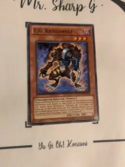 T.G. KRIEGSWOLF - EXVC-DE020 DEUTSCH Yu-Gi-Oh! CARD COMMON KONAMI ORIGINAL TCG - Image 4