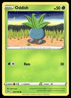 Oddish SWSH11: Lost Origin 001/196 MP Pokemon TCG | Buy 10 Get 10 Free - Image 1