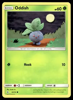 Oddish (6) SM - Unbroken Bonds 6/214 MP Pokemon TCG | Buy 10 Get 10 Free - Image 1