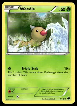 Weedle Plasma Freeze 1/116 MP Pokemon TCG | Buy 10 Get 10 Free - Image 1