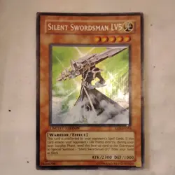 Yugioh Card TCG Silent Swordsman LV5 EEN-ENSE4 Secret Rare Limited Edition LP/MP - Image 2