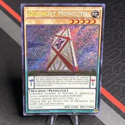 YUGIOH QLIPHORT MONOLITH SECE-EN020 1ST SECRET (NM) - Image 1