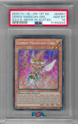 Yugioh Lemon Magician Girl MVP1-ENS51 Secret Rare 1st Edition PSA 10 - Image 1