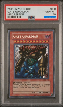 Gate Guardian Secret Rare MRD-000 unlimited 10-17 PSA 10 Yugioh! - Image 1