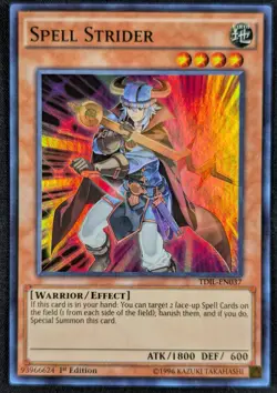 Spell Strider 1996 1st Edition Super Rare Holo Yugioh Card TDIL-EN037 (NM) - Image 1