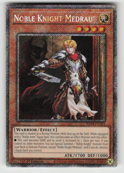 Noble Knight Medraut Yugioh RA04-EN205 Platinum Secret Rare PSR NM - Image 1