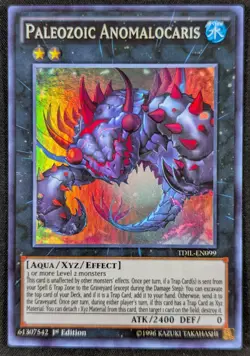 Paleozoic Anomalocaris 1996 1st Edition Super Rare Holo Yugioh TDIL-EN099 (NM) - Image 1