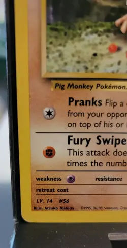 Blaine's Mankey 63/132 Gym Challenge Common - Pokemon Card LP - Image 5