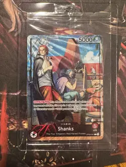 SHANKS One Piece TCG OP09-001 July 2025 Promo PSA - Card and Magazine - Image 2