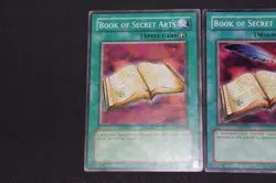Yugioh Card Lot LP-PL Regular + "No Quill" Misprint Book Of Secret Arts LOB-043 - Image 2