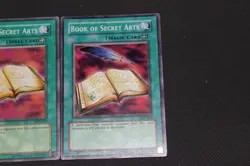 Yugioh Card Lot LP-PL Regular + "No Quill" Misprint Book Of Secret Arts LOB-043 - Image 3