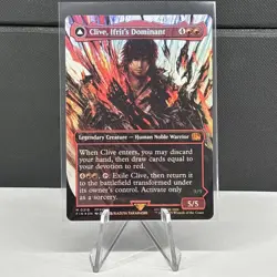 FOIL CLIVE, IFRIT'S DOMINANT (BORDERLESS) (318) Final Fantasy FIN Magic MTG CARD - Image 1