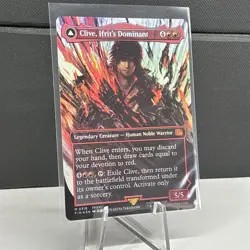 FOIL CLIVE, IFRIT'S DOMINANT (BORDERLESS) (318) Final Fantasy FIN Magic MTG CARD - Image 2