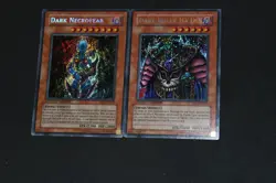 Yugioh Card Lot LP-PL Secret Rare Dark Necrofear MC1 & Dark Ruler Ha Des MC1 Set - Image 1