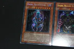 Yugioh Card Lot LP-PL Secret Rare Dark Necrofear MC1 & Dark Ruler Ha Des MC1 Set - Image 2