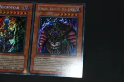Yugioh Card Lot LP-PL Secret Rare Dark Necrofear MC1 & Dark Ruler Ha Des MC1 Set - Image 3