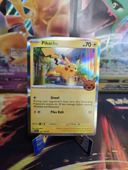 Pikachu 062/193 Halloween Trick or Trade Stamped Pokemon TCG Holo Foil Rare - Image 1