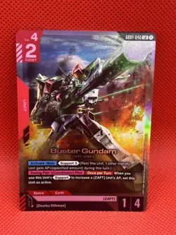 Buster Gundam (046) (Foil) English) LR Newtype Rising (GD01) Gundam Card Game - Image 4