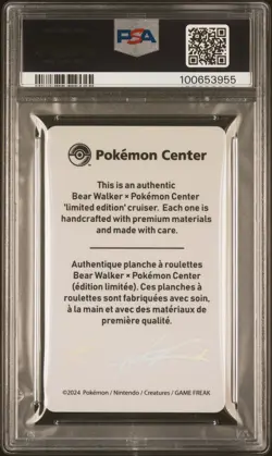 2024 POKEMON CENTER X BEAR WALKER COLL CARDS DRAGONITE 298/310 PSA 10 - Image 2