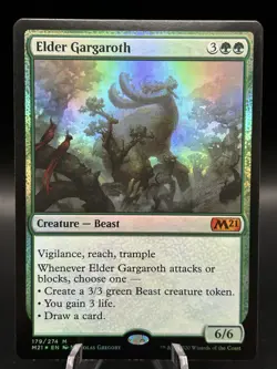 FOIL ELDER GARGAROTH Core Set 2021 M21 Magic MTG MINT CARD - Image 1