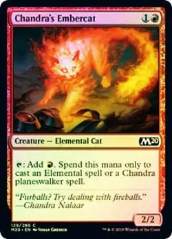 Chandra's Embercat FOIL Core Set 2020 / M20 PLD Red Common MAGIC CARD ABUGames - Image 1