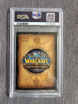 World of Warcraft TCG Landro Longshot Loot Card Unused PSA 7 - Image 2