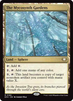 The Mycosynth Gardens Edge of Eternities Commander NM Land Rare CARD ABUGames - Image 1