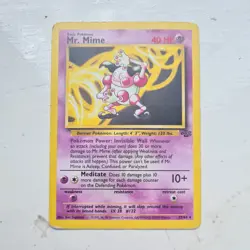 Pokemon TCG Jungle Mr. Mime Non-Holo Card 22/64 Unlimited WOTC 1999 Near Mint - Image 1