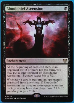 Bloodchief Ascension FOIL Commander Masters NM Black Rare CARD (500097) ABUGames - Image 1