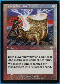 Storm Cauldron FOIL 7th Edition HEAVILY PLD Artifact Rare CARD (498830) ABUGames - Image 1
