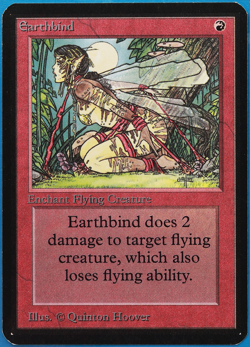 Earthbind Alpha NM Red Common MAGIC THE GATHERING MTG CARD (ID# 498889) ABUGames - Image 1