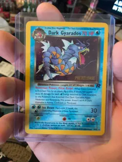 Pokemon TCG Dark Gyarados WOTC Promo PRERELEASE 8/82 Holo - Image 1