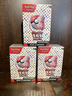 Pokemon TCG Scarlet and Violet 151 Booster Bundle Box Sealed Set of 3 820650853210 - Image 1