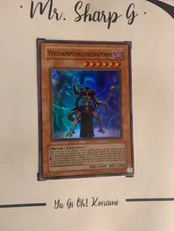 VERDAMMUNGSSCHAMANE - TAEV-DE025 DEUTSCH Yu-Gi-Oh! CARD SUPER RARE HOLO KONAMI - Image 3