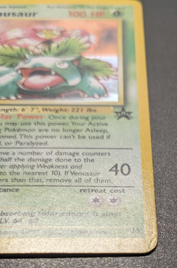 Venusaur Black Star Promo #13 Holo - Pokemon Wizards Of The Coast WotC - LP - Image 5