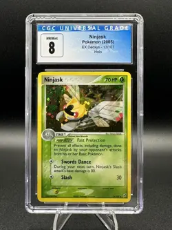 Pokemon CGC 8 NM/Mint Ninjask 13/107 EX Deoxys Holofoil 2005 - Image 1