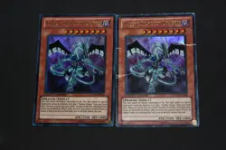 2x Yugioh Card Lot PL-DMG Limited Ed. Ultra Rare Malefic Stardust Dragon JUMP - Image 1