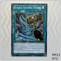 Runick Smiting Storm - MP23-EN248 - Common 1st Edition Yugioh - Image 1
