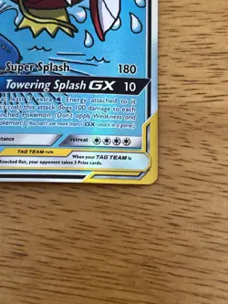 Pokemon TCG Magikarp & Wailord GX Full Art Holo Card 161/181 - Image 5