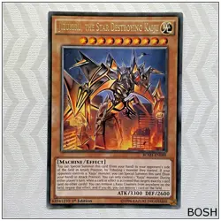 Jizukiru, the Star Destroying Kaiju - BOSH-EN088 - Rare 1st Edition Yugioh - Image 1