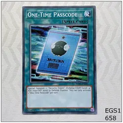 One-Time Passcode - EGS1-EN031 - Common Yugioh - Image 1