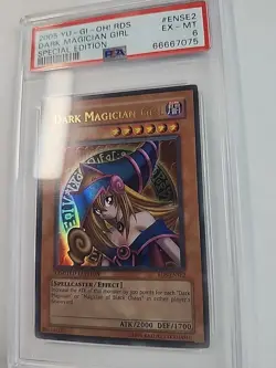2005 Yu-Gi-Oh! RDS-ENSE2 Dark Magician Girl Ultra Rare Limited Edition (PSA 6) - Image 3